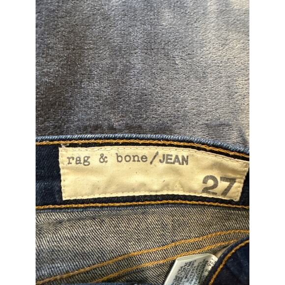 Rag & Bone Harrow Skinny Jeans Women's Size 27 Dark Wash "Made in USA" - Picture 7 of 12
